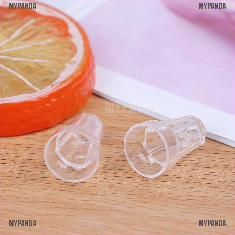 Bộ 4 mô hình ly thủy tinh trong suốt tỉ lệ 1/12 trang trí cho nhà búp bê