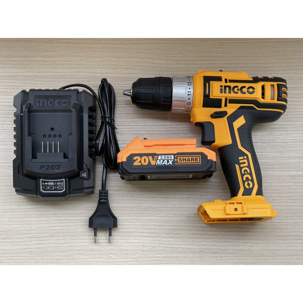 Máy khoan vặn vít dùng pin Ingco 20V CDLI20024