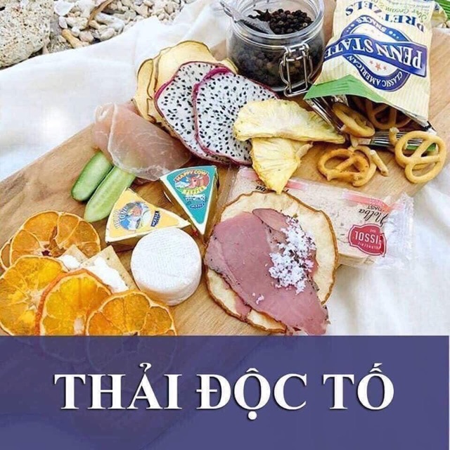 Set 30 gói Detox hoa quả sấy tặng bình,05 gói đường ăn kiêng USA và hộp