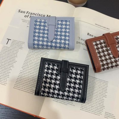 Ví Cầm Tay Nữ Mini Họa Tiết Caro Houndstooth WESTIE - A105.VN