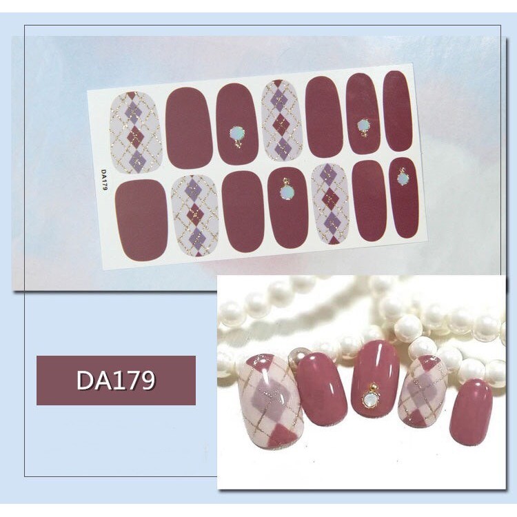 Dán móng tay chân set 14