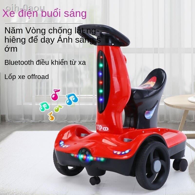 [bán chạy]xe máy điện trẻ em cân bằng có thể ngồi trên tập đi cho bé, drift điều khiển từ xa của trẻ, đẩy đồ chơi