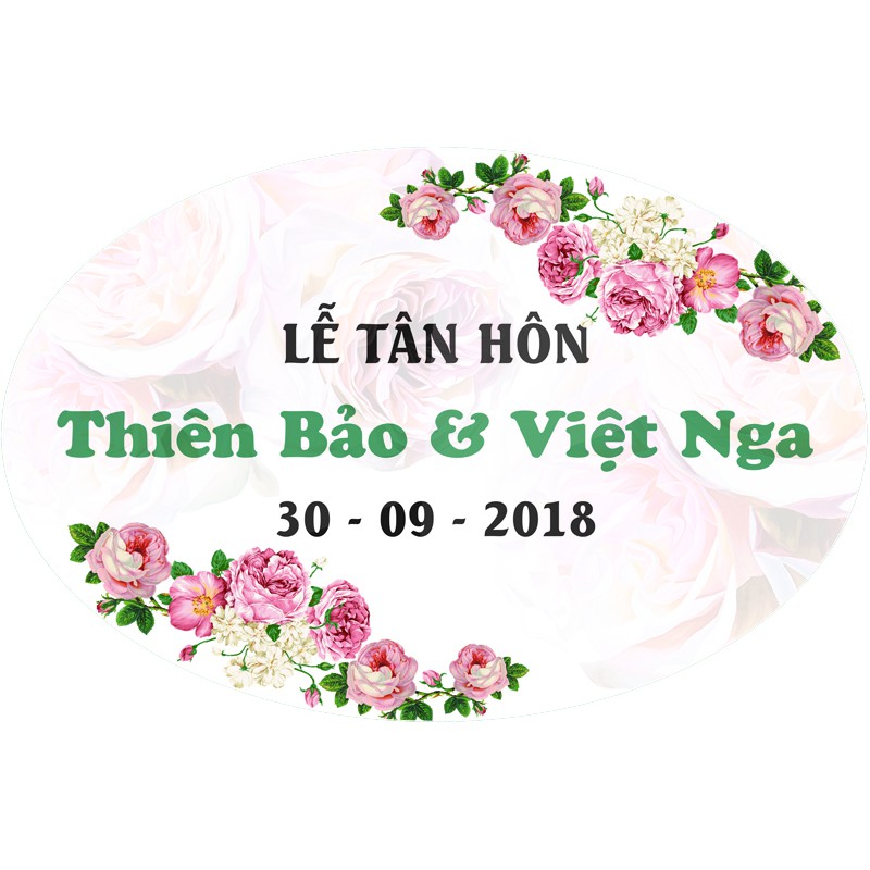 Bảng formex, bảng tên đám cưới