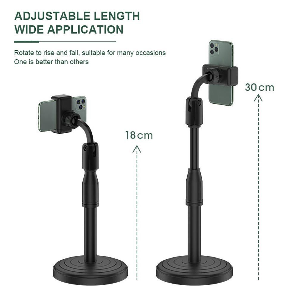 Giá đỡ điện thoại để bàn xoay 360 độ,điều chỉnh độ cao linh hoạt đế nặng xem phim, chụp ảnh