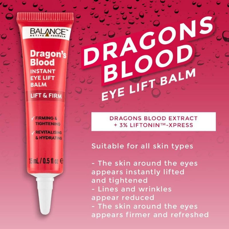 Kem Mắt Giúp Căng Da Tinh Chất Cây Máu Rồng Balance Dragon's Blood Instant Eye Lift Balm - 15ml