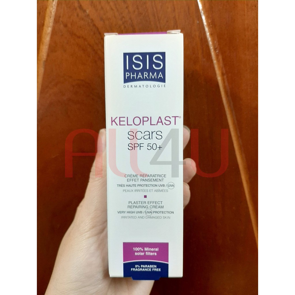 [CHÍNH HÃNG CÓ TEM] ISIS Pharma Keloplast Scars SPF50+ 40mL - Kem Phòng Ngừa Sẹo Xấu.