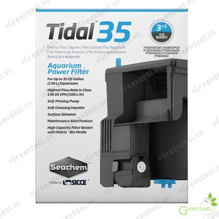 [BH 03 năm] SEACHEM - Power Filter Tidal | Máy lọc thác tích hợp lọc váng làm sạch mặt nước hồ cá thủy sinh