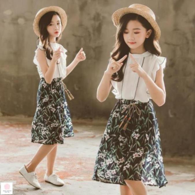 Váy đẹp cho bé 10 tuổi (3 - 12 tuổi) ☑️ Set bộ đơn giản cao cấp cho bé 20kg 25kg 30kg 40kg 45kg