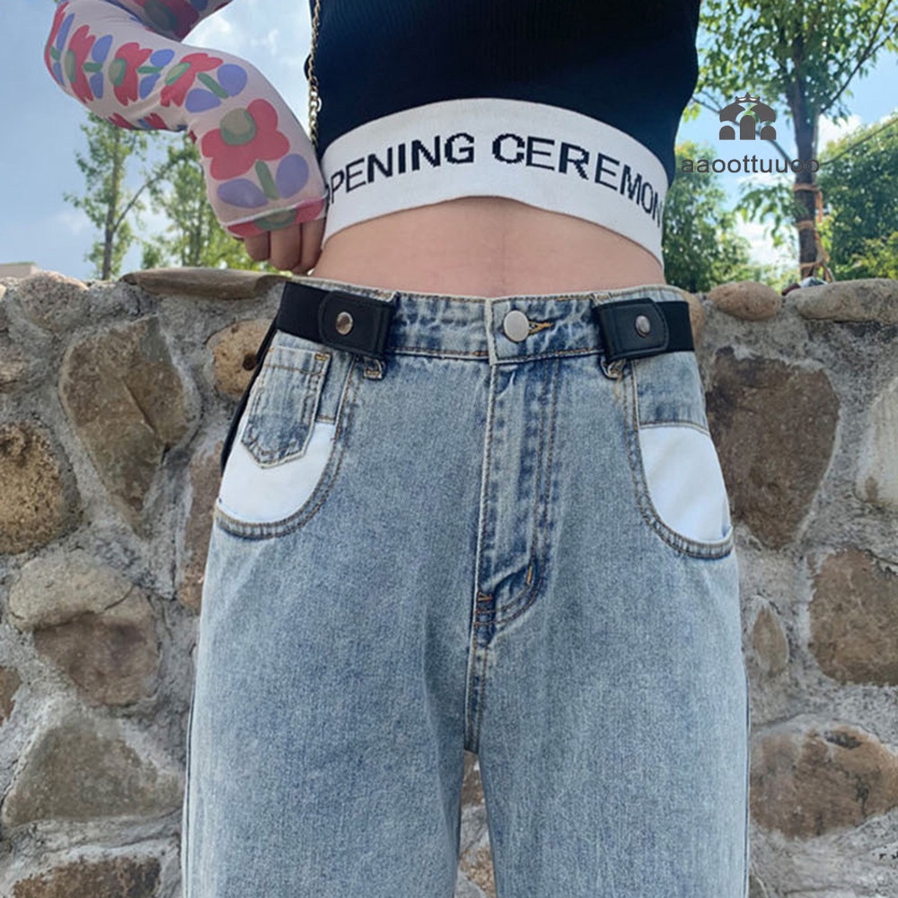 Dây Nịt Da Phối Khóa Kim Loại Phong Cách Hàn Quốc Thời Trang Cho Nữ