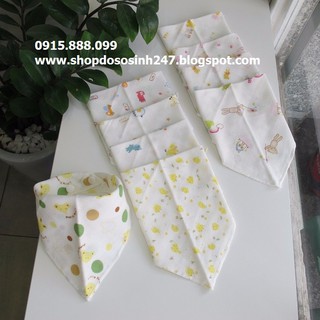 Khăn yếm xô cho bé có cúc bấm