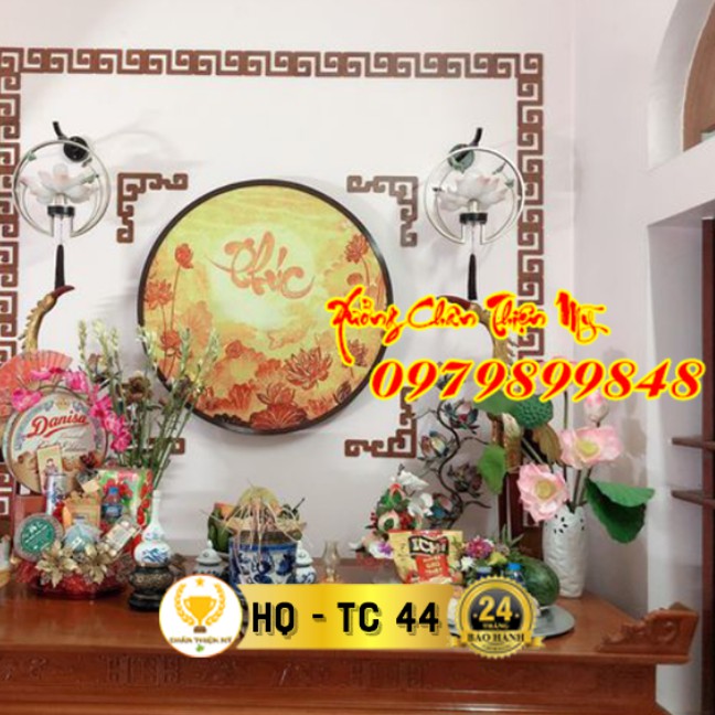 [ Xưởng Tuyển Đại Lý ] Đèn Thờ Hào Quang Trúc Chỉ In 1 giá gốc tận xưởng tặng đinh treo tranh