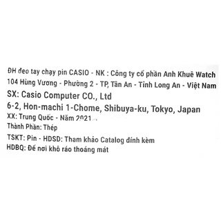 Đồng hồ Nam Casio MTP-1303D-7AVDF