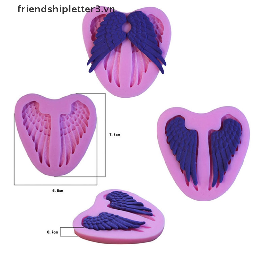 Khuôn Làm Bánh Chất Liệu Silicone Hình Đôi Cánh Thiên Thần