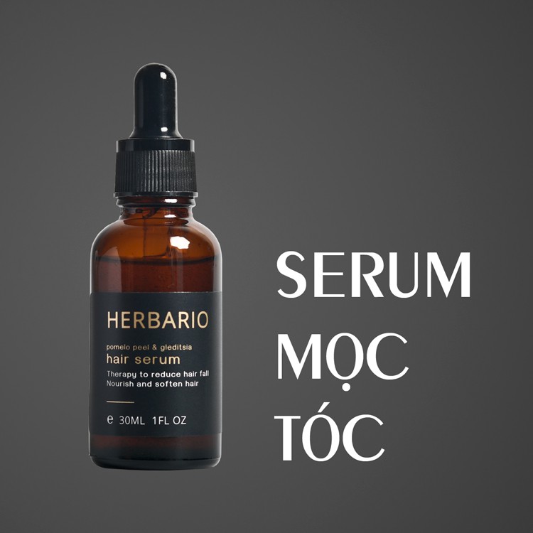 Serum mọc tóc Vỏ Bưởi và Bồ Kết Herbario 30ml