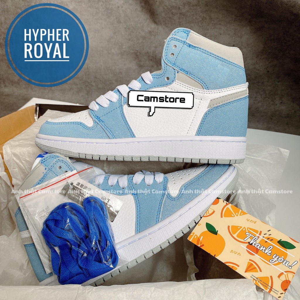 GIÀY SNEAKER NAM NỮ CỔ CAO DA LỘN BLUE CAMSTORE HOTTREND