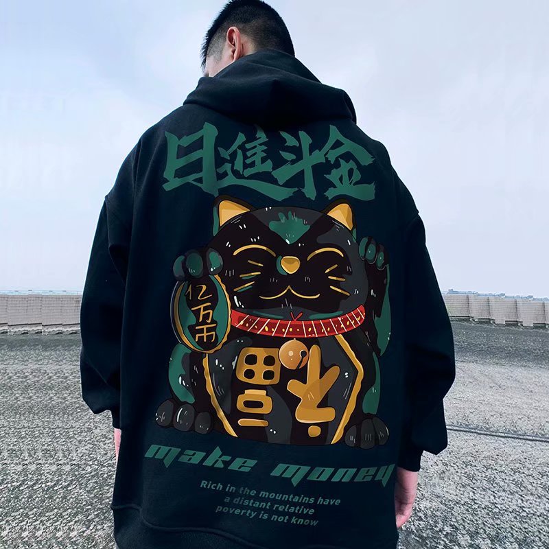 Áo Khoác Hoodie Tay Dài Có Khóa Kéo In Họa Tiết batik Phong Cách hip hop Thời Trang Đường Phố Cho Nam Size M-8XL