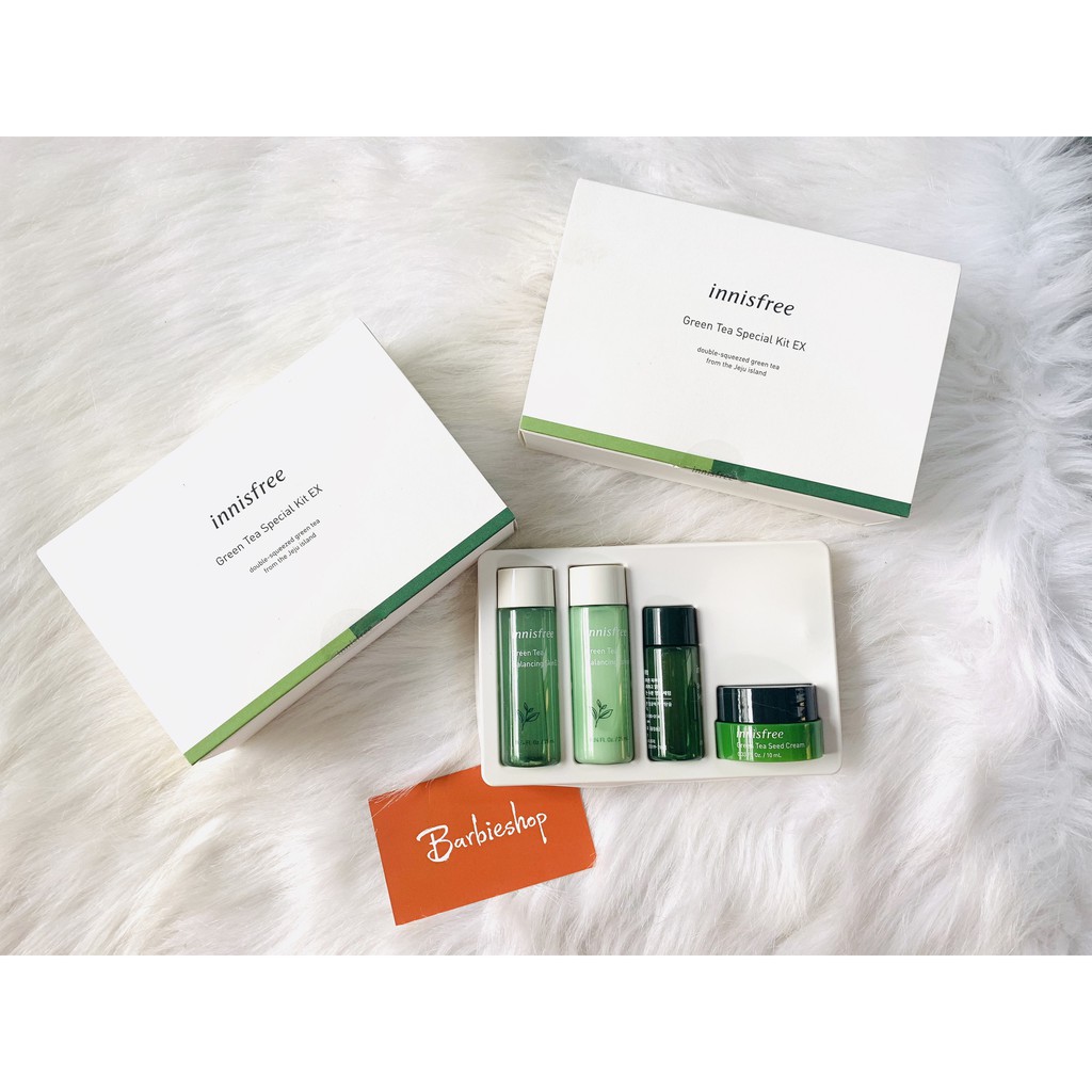 Bộ Kit Innisfree Trà Xanh 4 Món Green Tea Special Kit EX Set (4 Sản Phẩm)