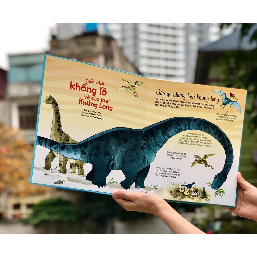 Sách - Big book of big dinosaurs – Cuốn sách khổng lồ về các loài khủng long