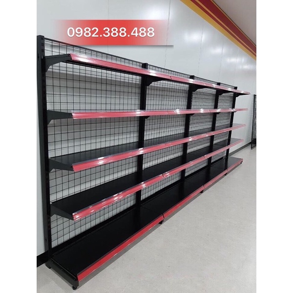 Kệ để hàng siêu thị màu đen giá rẻ
