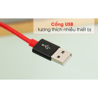 Cáp Lightning 1 m e.VALU Spanker B Đỏ Đen