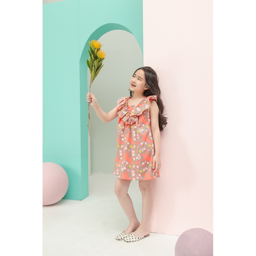 Đầm JOOKYLI bé gái hoa cam 40G0901