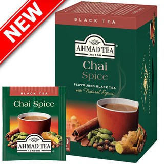 Trà Chai AHMAD - Trà đen - Ahmad Chai Spice Tea (túi lọc có bao thiếc - 20 túi/hộp)