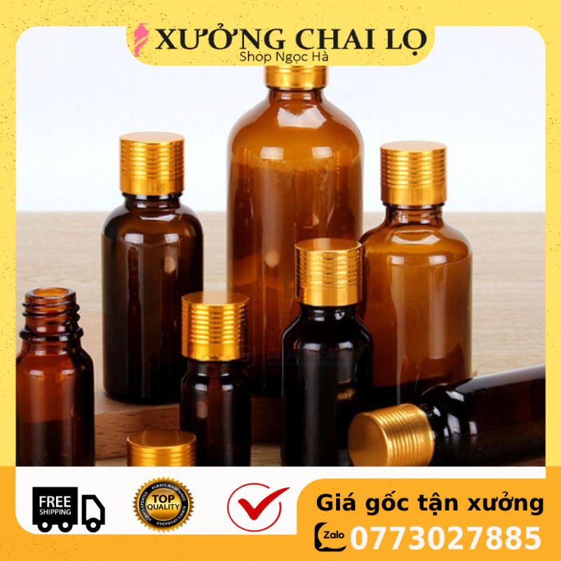 Lọ Chiết Serum ❤ GIÁ RẺ NHẤT ❤ Lọ đựng tinh dầu nắp Vặn vàng 15ml,20ml,30ml chiết serum , phụ kiện du lịch