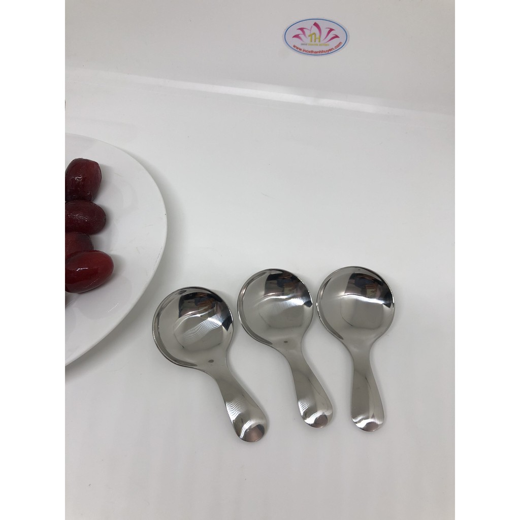 Bộ 3 muỗng gia vị inox 304 cao cấp trắng hoặc vàng, muỗng hạt nêm, bánh cà phê đều dùng được, hợp vệ sinh Hcm inox 304