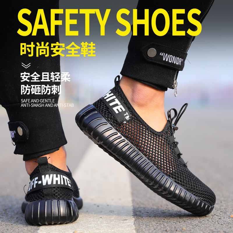Giày Bảo Hộ Lao Động Siêu Nhẹ Khử Mùi Thoáng Khí Chống Va Đập