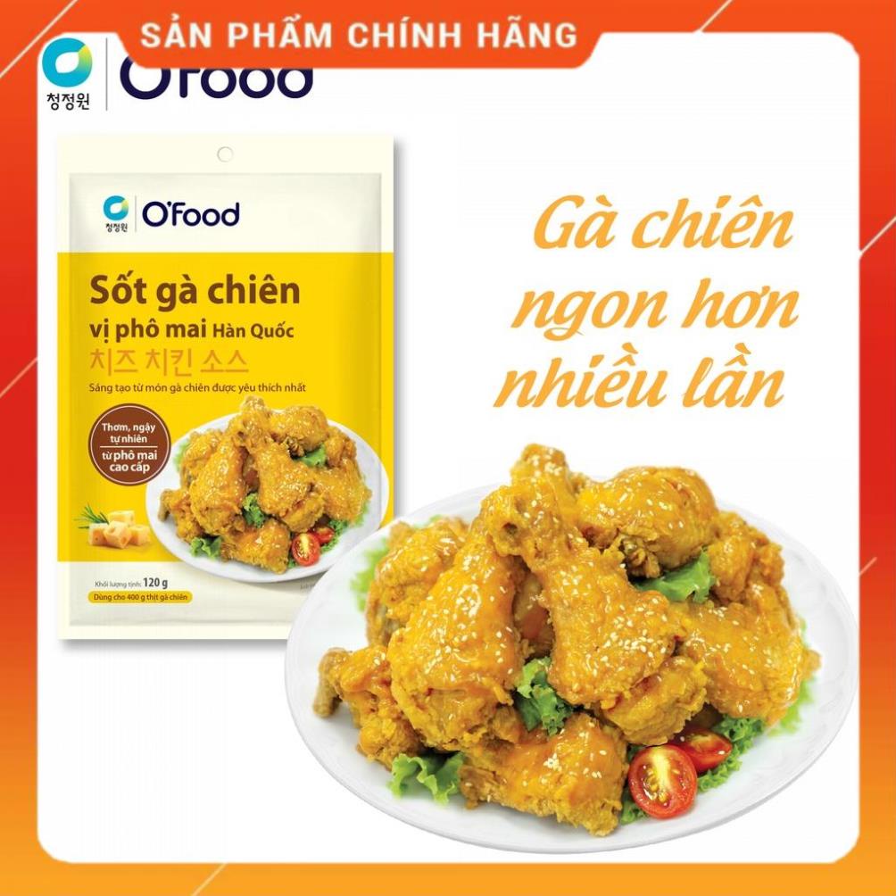 O'FOOD -  Sốt gà chiên 2 vị cay và phô mai O'food gói 120g