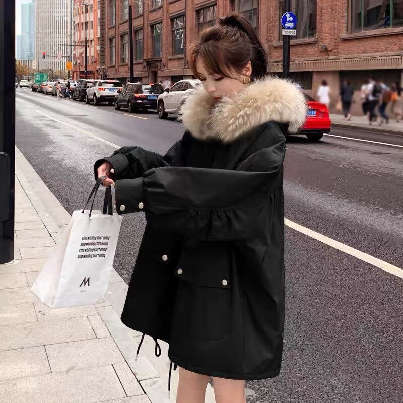 ÁO PARKA DÁNG TRÙM MÔNG QUẢNG CHÂU LOẠI 1 CHẤT PHAO KAKI LÓT LÔNG