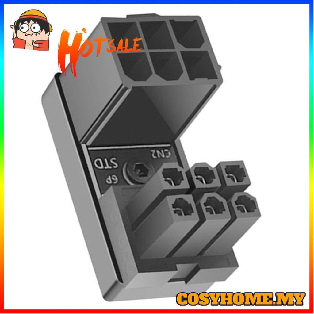 Bộ chuyển đổi thẻ đồ họa ATX6Pin 180 độ cho Desktops GPU | BigBuy360 - bigbuy360.vn