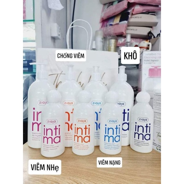 Dung dịch vệ sinh Intima Ziaja làm sạch, giữ ẩm, giữ vững độ cân bằng PH sinh lý tự nhiên 200ml