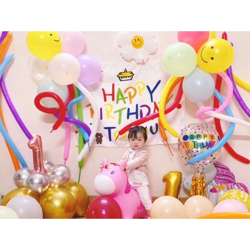 Phông nền background Happy Birthday trang trí sinh nhật phong cách Hàn Quốc