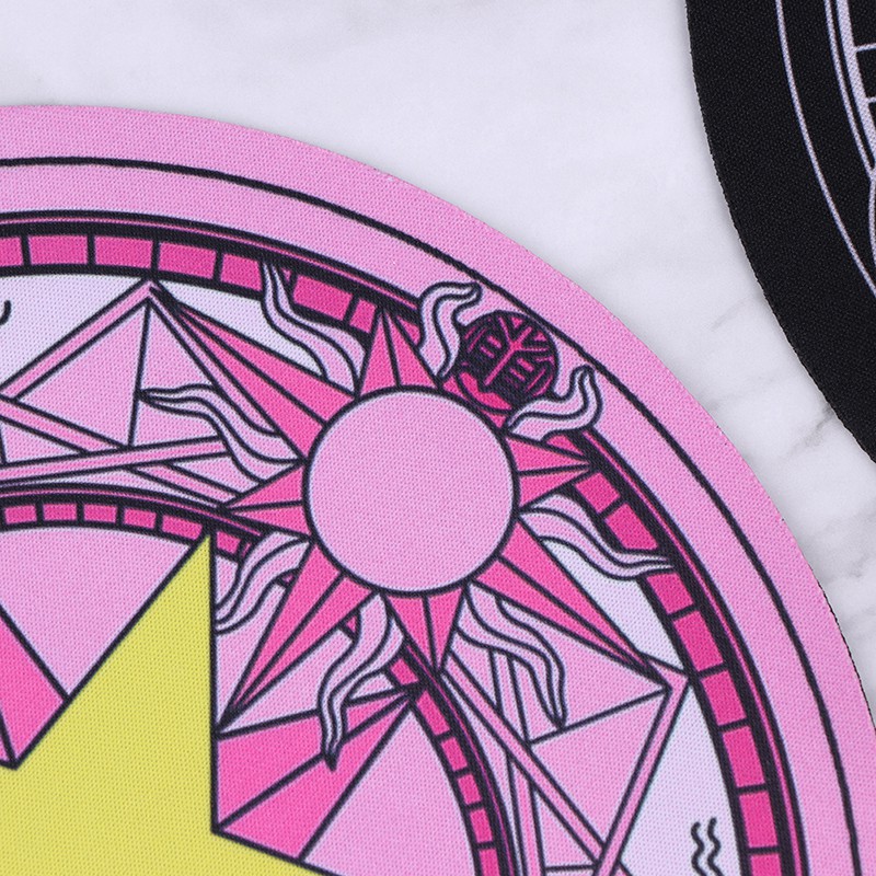 Tấm Lót Chuột Tròn Bằng Nhựa PC Mềm Dày Dặn Dễ Thương