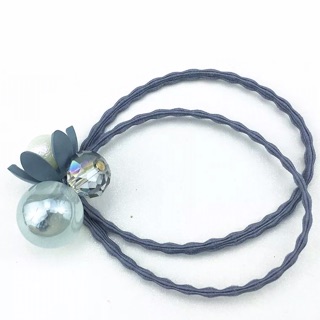 PKT932024 - Sỉ 10 buộc tóc hoa đá tròn hàn quốc nhiều màu
