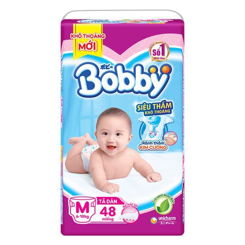 Bỉm bobby trà xanh đủ size (S32,M48,XL38,L36, XL32, XXL28)