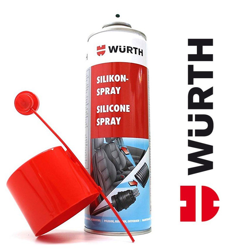 Chai Xịt Bôi Trơn Tiếp Điểm Wurth Silicone Spray 500ml 0893221