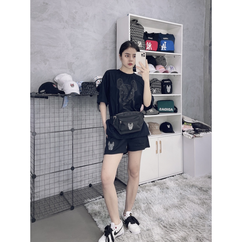 Túi Đeo Chéo Thời Trang Nam Nữ B360 LOGO WAIST BAG BLACK