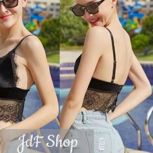 Áo Bralette Nhung Phối Ren Jdf Shop 339 Cdd2