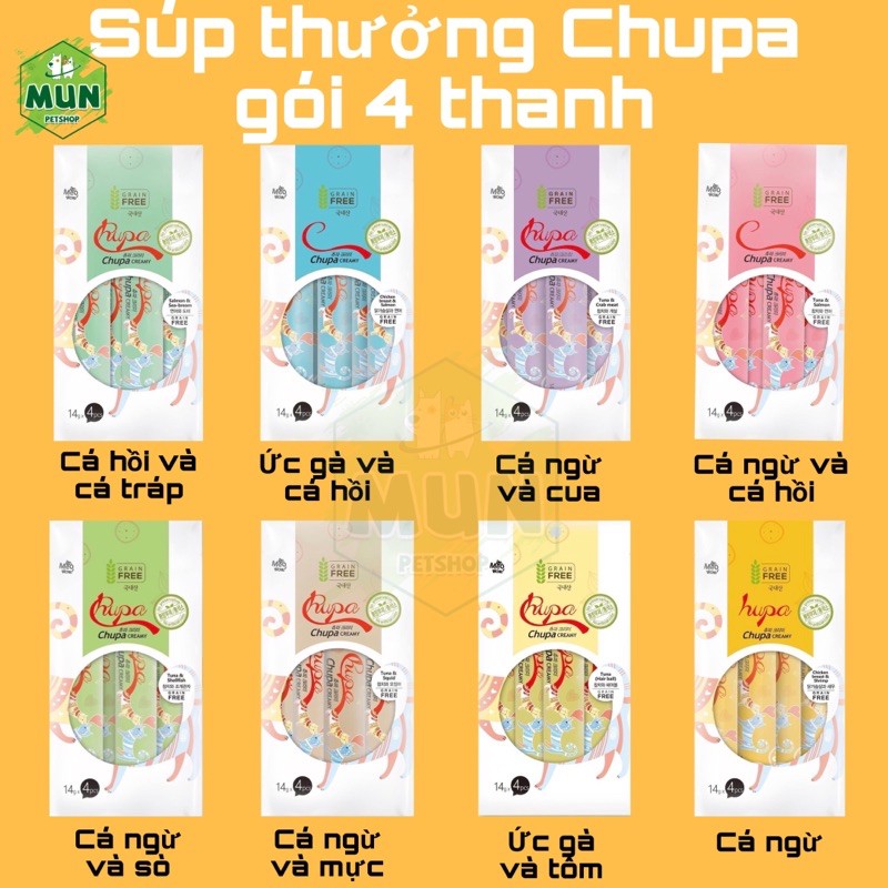Súp thưởng Chupa Creamy gói 4 thanh (00654)