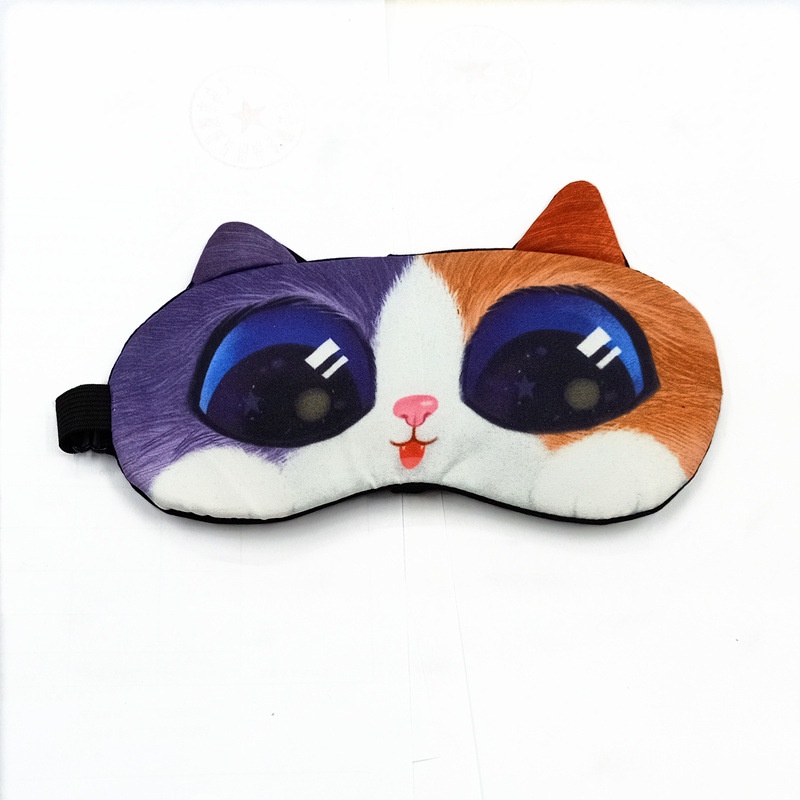 Bịt mắt ngủ massage thư giãn mắt, giảm thâm quầng vải Cotton không xù ngộ nghĩnh dễ thương MUNTECH BM01