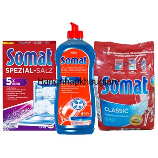 Combo muối + bột+nước rửa Somat