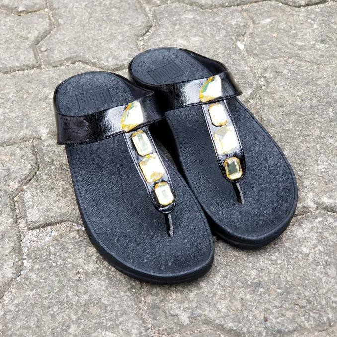 Fitflop Giày Sandal Da Màu Xám Bạc 36