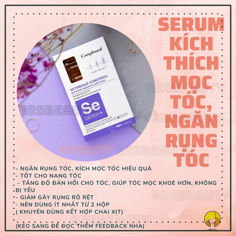 Serum kích thích mọc tóc, ngăn ngừa rụng tóc Compliment Se Selen+