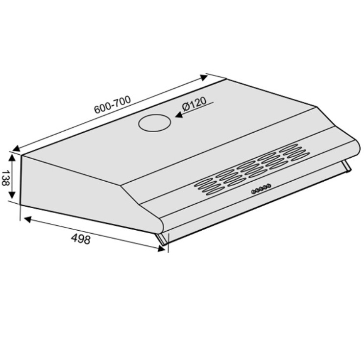 Máy hút mùi Lorca TA 3007M -70 cm (45 dbA) - Bảo hành 3 năm