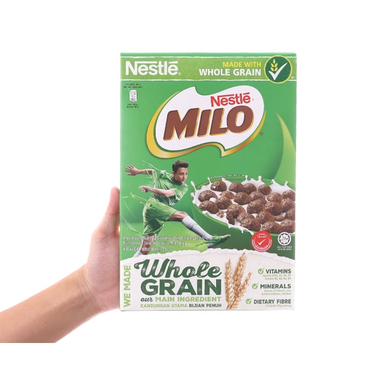 Ngũ cốc ăn sáng Milo vị cacao và lúa mạch 330g