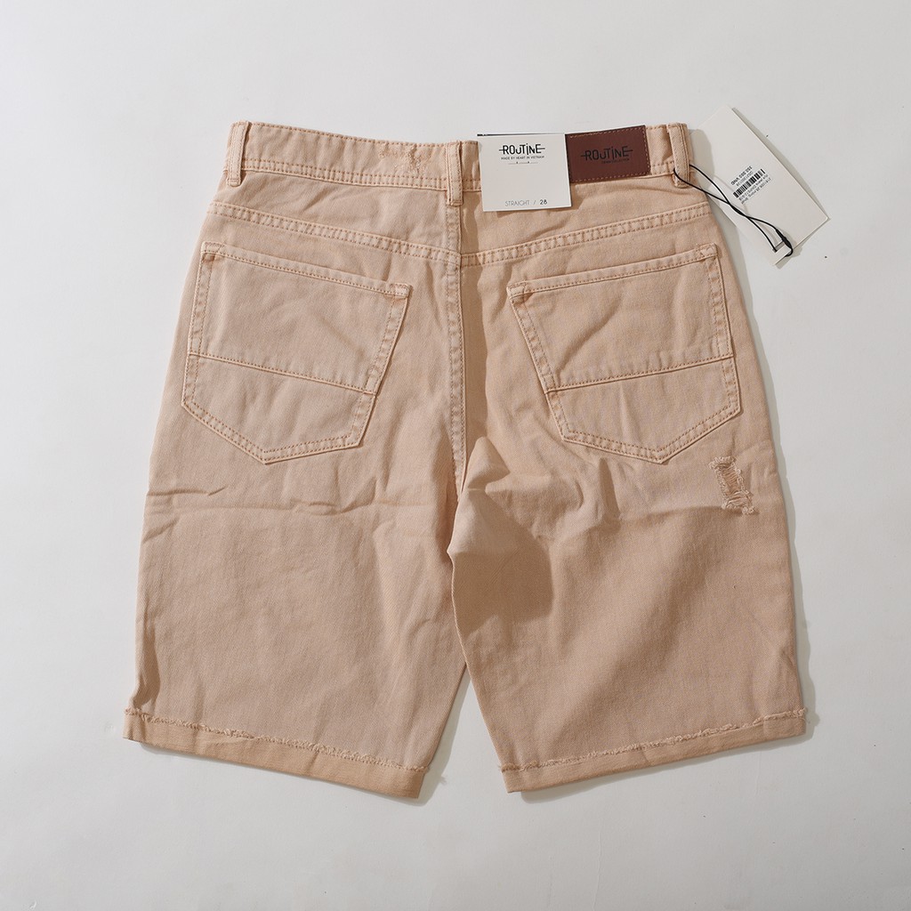 Quần short jean nam rách Routine 04