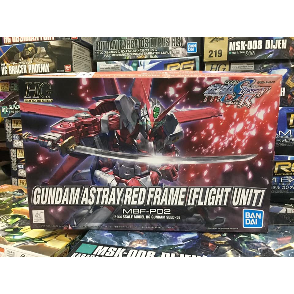 Mô hình Gundam Bandai 1/144 HG SEED Gundam Astray Red Frame (Flight Unit) Serie HG Gundam SEED