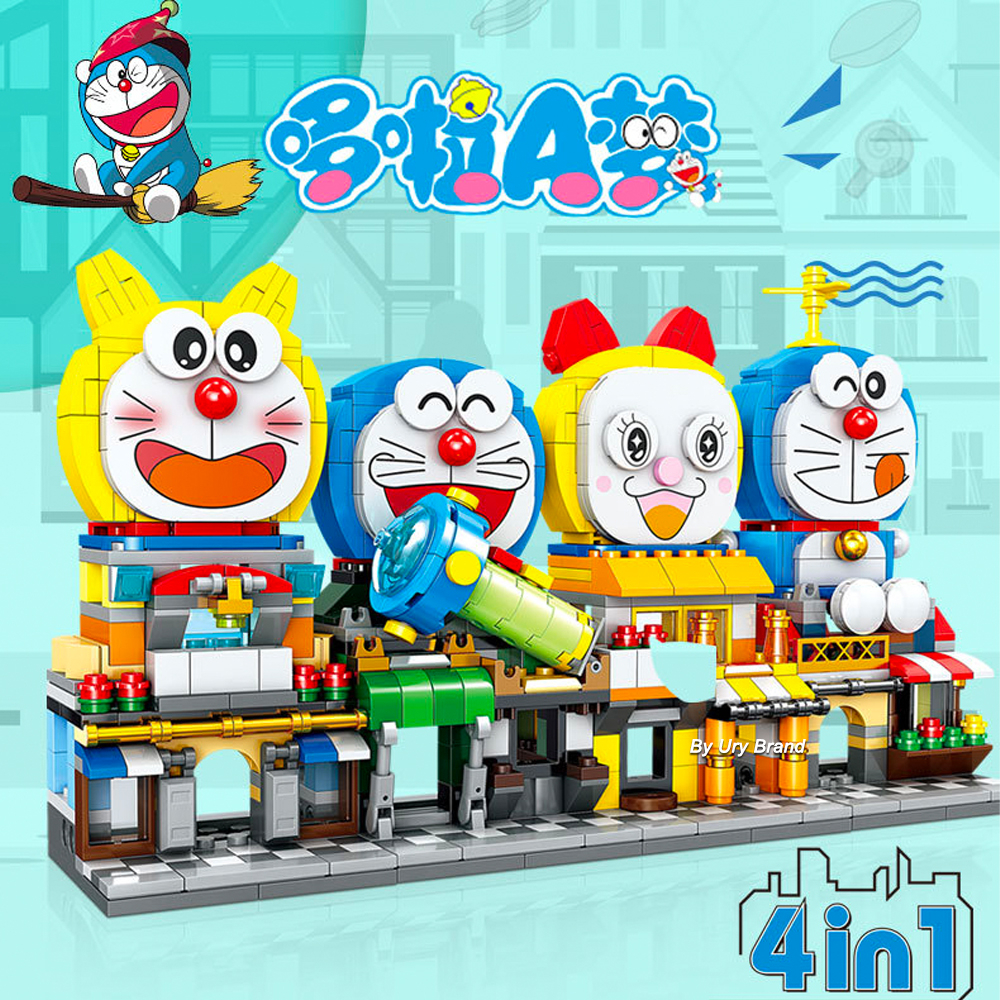 Bộ Đồ Chơi Lắp Ráp Lego Hình Doraemon Diy Dành Cho Trẻ Em